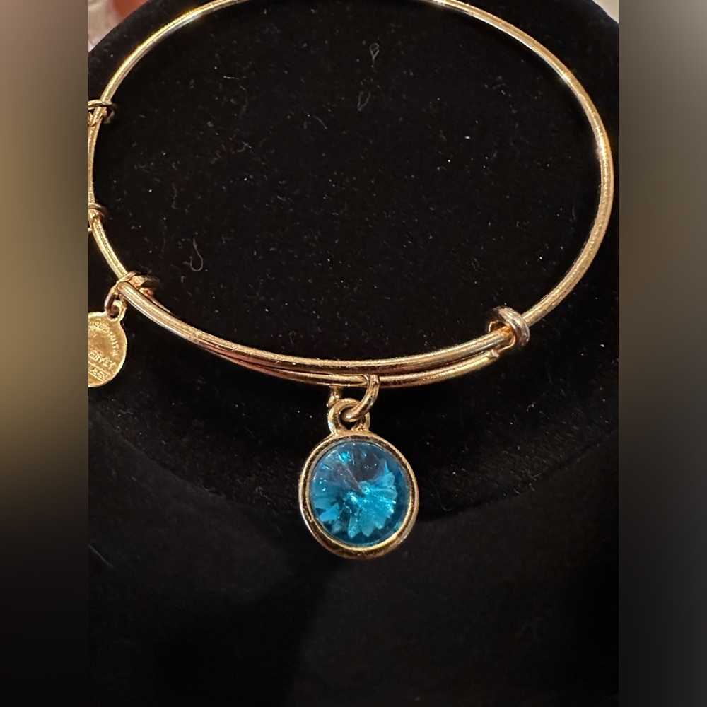 Alex and Ani December birthstone bangle bracelet